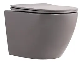 Унітаз підвісний Qtap Robin Ultra Quiet, з сидінням Slim Duroplast/ Soft-close/ Quick relase QT13332381АSSG