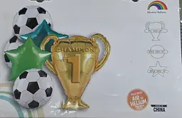 Набір фольгованих кульок "Кубок Чемпіона" 5 шт декоративні для свят - мініатюра 2