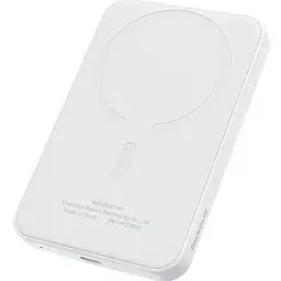 Портативна батарея Baseus Magnetic Mini Wireless Fast Charge 5000 mAh 20W P10022107223-00 White - мініатюра 6