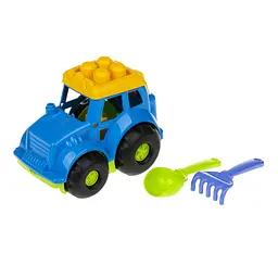 Пісочний набір Трактор "Коник" №1 Colorplast 0206 Синій