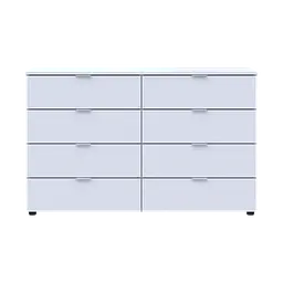 Комод Doros Рон 8 Білий 8 Шухлядок 130х38х81 (41516172)