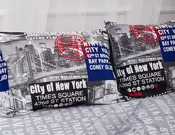 Набір наволочок Moon&Star Бязь Gold Люкс New York 60х60 см 2 шт - мініатюра 2
