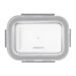 Пищевый контейнер Ardesto Gemini прямоугольный, 0.38л, боросиликатное стекло, прозрачный (AR1240BRC) - миниатюра 2