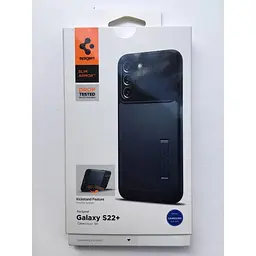 Оригінальний чохол із підставкою Spigen Slim Armor для Samsung Galaxy S22 Plus (6.6") Slate (ACS03978) - мініатюра 2