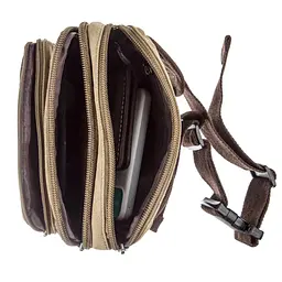 Чоловіча сумка-бананка Vintage 22х15х4,5 см acs0016119 - мініатюра 4