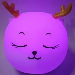 Нічник дитячий силіконовий Олень на акумуляторі Cute Deer Silicone Night Light - мініатюра 3
