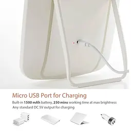 Дзеркало для макіяжу Jordan-Judy LED 9.5" (NV663) Pro - мініатюра 4
