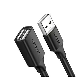 Кабель UGREEN US103 USB 2.0 A Male to A Female Cable 1.5m (чорний)(UGR-10315)