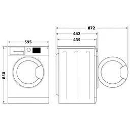 Пральна машина автоматична Whirlpool WRSB 7259 WB - мініатюра 10