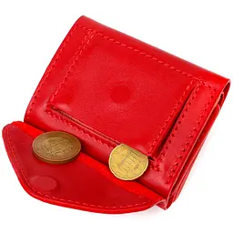 Жіночий шкіряний гаманець GRANDE PELLE 8х10х1,5 см acs0025868 - мініатюра 5