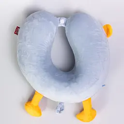 Подушка для шиї Yiwu Duck Memory Foam U-подібна 30х30 см блакитна - мініатюра 4