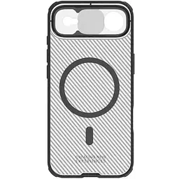 Карбонова накладка Nillkin CamShield Pro Magnetic для Apple iPhone 17 Air (6.5) Transparent black - мініатюра 6