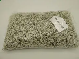 Банківські гумки, Plast, №30, білі, 1,2 мм, діаметр 30 мм, 1 кг, для фіксації грошей і касової роботи