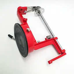 Машинка слайсер для спіральної нарізки картоплі картоплерізка UKC Spiral Potato Slicer червоний - мініатюра 5