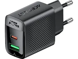 Мережевий зарядний пристрій Acefast A98 PD GaN 30 W Black - мініатюра 3