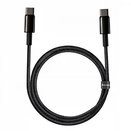 Кабель Baseus Tungsten Gold Fast Charging Data Cable USB-C to USB-C 100W 1m Black (CATWJ-01) [83771] - мініатюра 2