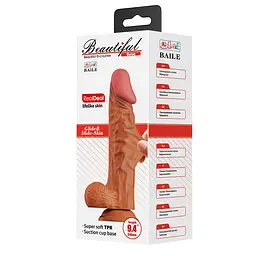 Фалоімітатор Beautiful Encounter Buraq 9.4" 24 см (коричневий) - мініатюра 8