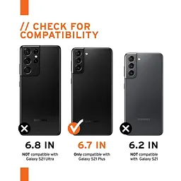 Оригінальний протиударний чохол UAG Plasma для Samsung Galaxy S21 Plus (6.7") Ash 212823113131 - мініатюра 9