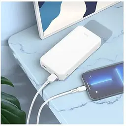 Портативна батарея Hoco J100A High-ranking 20000mAh біла 6931474783592 - мініатюра 2