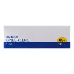 Біндер Buromax 15 мм 12 шт. чорний (BM.5306)  - мініатюра 2