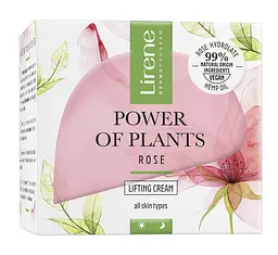 Крем для обличчя Lirene Power Of Plants Rose Lifting Cream 50 мл - мініатюра 2