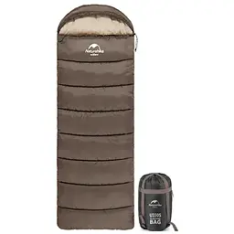 Спальник Naturehike U350 NH20MSD07 R правий Коричневий (1047-6927595767221-R)