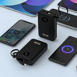 Павербанк Dudao Black 20 000 mAh / 22.5 Вт (6977196680016) - мініатюра 8