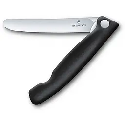 Кухонний ніж Victorinox SwissClassic Foldable Paring лезо 11см з чорн. ручкою (блістер) - мініатюра 2