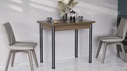 Розкладний обідній стіл трансформер Берта Ferrum-decor 750x1400x900 Чорний метал ДСП Дуб Сонома Трюфель 16 мм (FRD-105182) - мініатюра 12