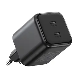 Зарядное устройство для Ugreen X526 2xUSB-C PD45W GaN black (65058) - миниатюра 3