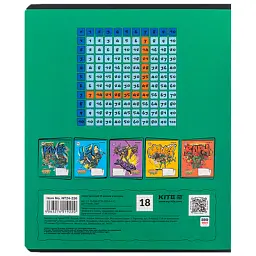 Зошит Kite Ninja Turtles, 18 аркушів, клітинка (NT24-236), в асортименті - мініатюра 5