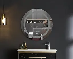 Дзеркало Mixxus Plain MC02-60 (годинник, LED-підсвічування, антизапотівання) MI6012 - мініатюра 3
