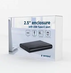 Зовнішня кишеня , Black, 2.5", USB 3.1 Gembird teh0028325 - мініатюра 4