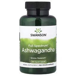 Амінокислота Ashwagandha 450 mg, 100 капсул Swanson vit0003881 - мініатюра 1