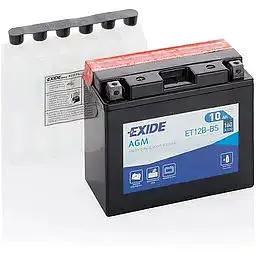 Мото акумулятор EXIDE AGM 6СТ-10Ah АзЕ 12В 160А (EN) ET12B-BS - мініатюра 2
