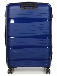 Валіза велика L поліпропілен Worldline Airtex 283 74,5×49×32см 120л Темно-синій