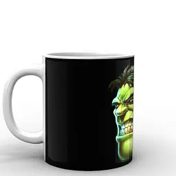 Кухоль GeekLand Халк Hulk фан арт HU.02.037 330 мл білий - мініатюра 2