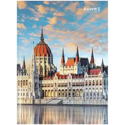 Книга записна Axent A4 City, Budapest, 96 аркушів, клітинка (8425-8-A)