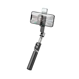 Селфі-монопод Hoco K16 aluminum alloy fill light live broadcast holder тринога штатив - мініатюра 6