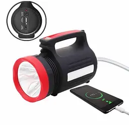 LED прожектор 5W акумуляторний ліхтар з бічною панеллю 20 SMD та зарядним пристроєм Power Bank YAJIA YJ-2895U - мініатюра 3