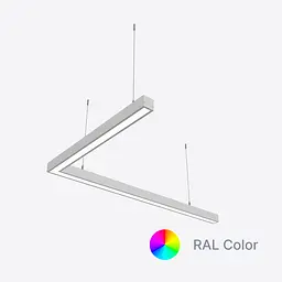 Кутовий світлодіодний світильник X-LED 80ВТ ral (800*800*43) LSNA-80c