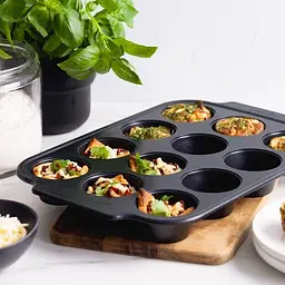 Форма для випічки кексів GreenPan 40х28х4,3 см на 12 шт з керамічним покриттям (CC007766-001) - мініатюра 7