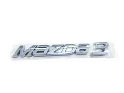 Емблема напис Mazda 3 Хром 17х21х140 мм на скотчі (Завод)