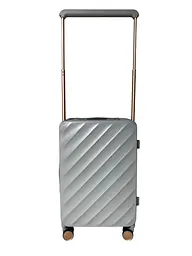 Валіза Milano bag 015 колір срібний розмір маленький S - мініатюра 6