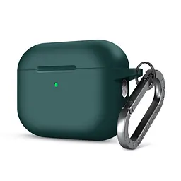 Силіконовий чохол для навушників Apple AirPods Pro 2 2022, Hang Case, зелений, ультратонкий захисний кейс товщиною 2 мм, захист від подряпин, пилу та ударів, компактний, з карабіном для кріплення, ArmorStandart (ARM68591)