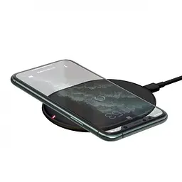 Бездротовий зарядний пристрій Baseus Cobble Wireless Charger 15W WXYS-01 Black - мініатюра 7