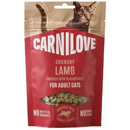 Ласощі для котів Carnilove Crunchy Snack Lamb with Blackberries хрусткі ягня та ожина 50 г
