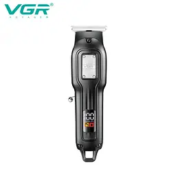 Машинка для стрижки VGR V-918, акумуляторна, Т-подібне лезо, чотири насадки, LED дисплей - мініатюра 4
