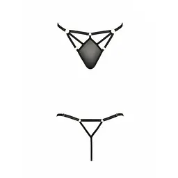 Стринги зі стреп MEGGY THONG black - Passion Exclusive L/XL - мініатюра 5