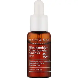 Сироватка для обличчя Mary & May Niacinamide + Chaenomeles Sinensis Serum освітлювальна 10 мл - мініатюра 2